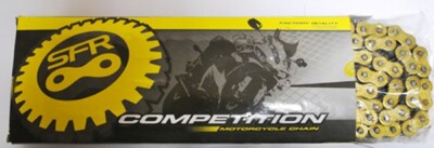 SFR 525HV-X-124 KETTE (124 GLIEDER) X-RING (BIS ZU 750CCM 60KM (34,KN) GOLD FARB