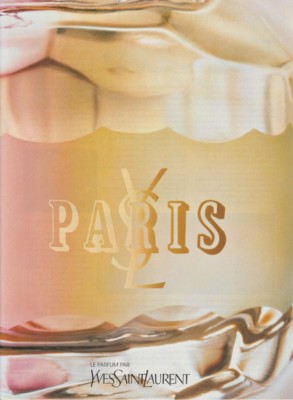 Werbepapier - Advertising Paper - Paris d'Yves Saint Laurent 