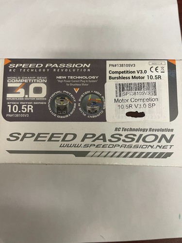Speed Passion 138105V3 - 10.5R Brushless - Comp. V3.0 - New In Box!! Sealed!! - Photo 2 sur 2