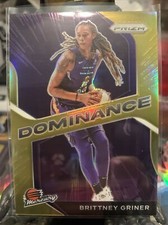 2021 Panini Prizm WNBA #14 BRITTNEY GRINER Dominance Phoenix Mercury Gold 10/10