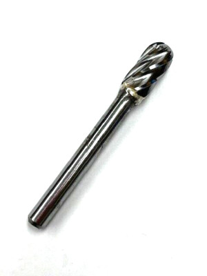 SC-3NF ALUMA CUT CARBIDE BURR CYLINDRICAL W RADIUS 3/8'' X 3/4 X 1/4 HTC USA
