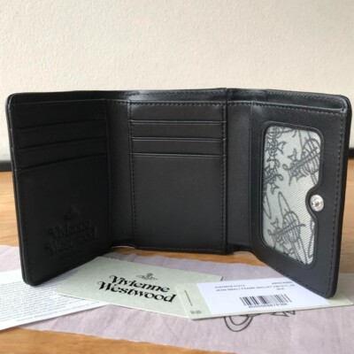 Vivienne Westwood Vivienne purse tri-fold mini wallet black New | eBay