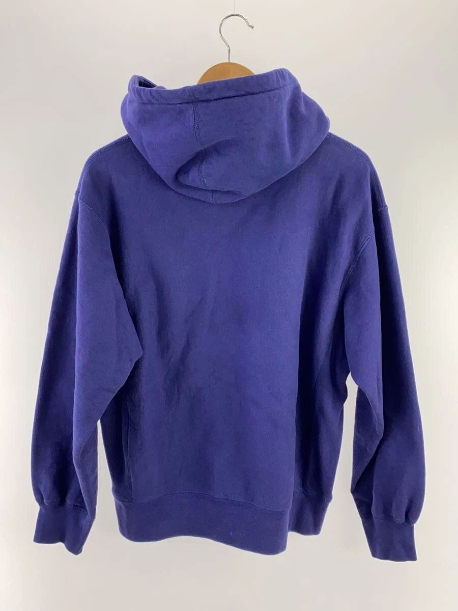 Felpa Supreme con cappuccio logo S cotone viola usata