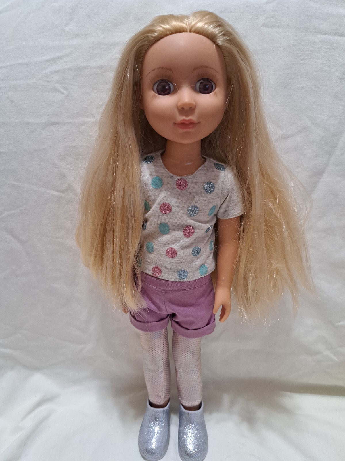 Glitter Girls Amy Lu Battat 14" Poseable Blonde Hair Purple 