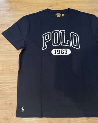 Polo Ralph Lauren ビッグポニー ブラック ポロシャツ 1967 Polo Ralph Lauren Men's Classic Fit Graphic Pony RL 1967 T-Shirt