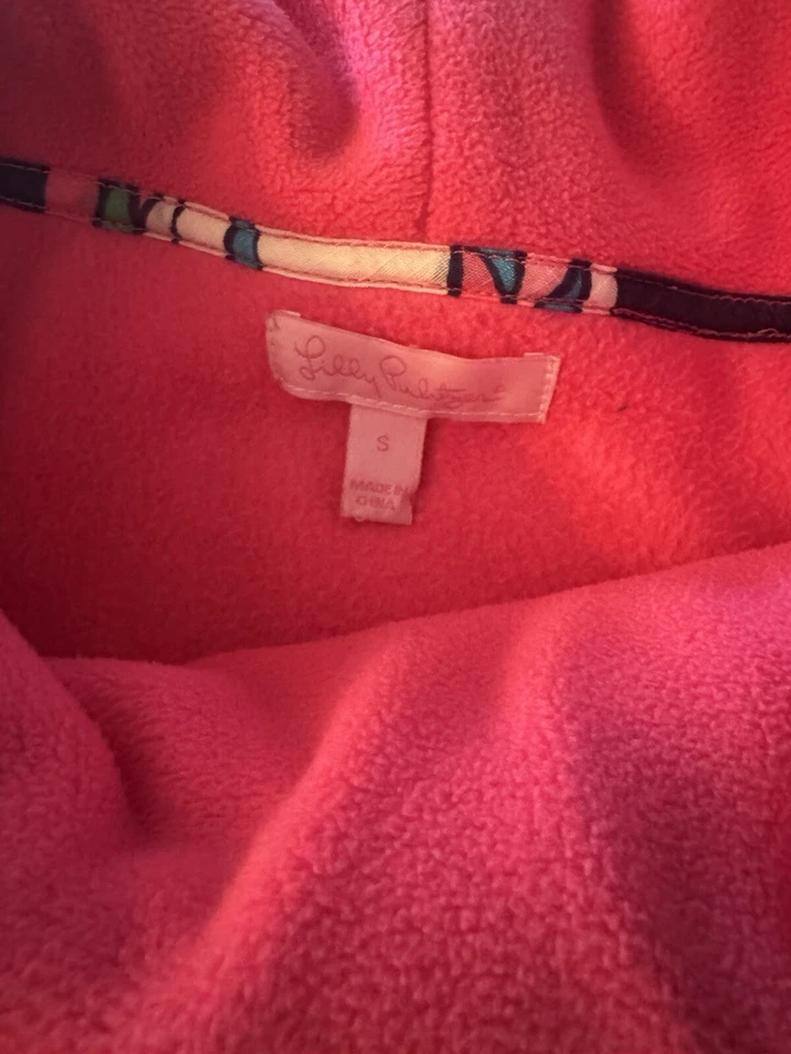 Lilly Pulitzer Women’s Small Fleece Top Pink Foto 3 de 4