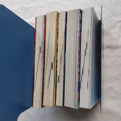 One Piece fanbook (5 set complete) RED,BLUE,YELLOW,GREEN,BLUE DEEP