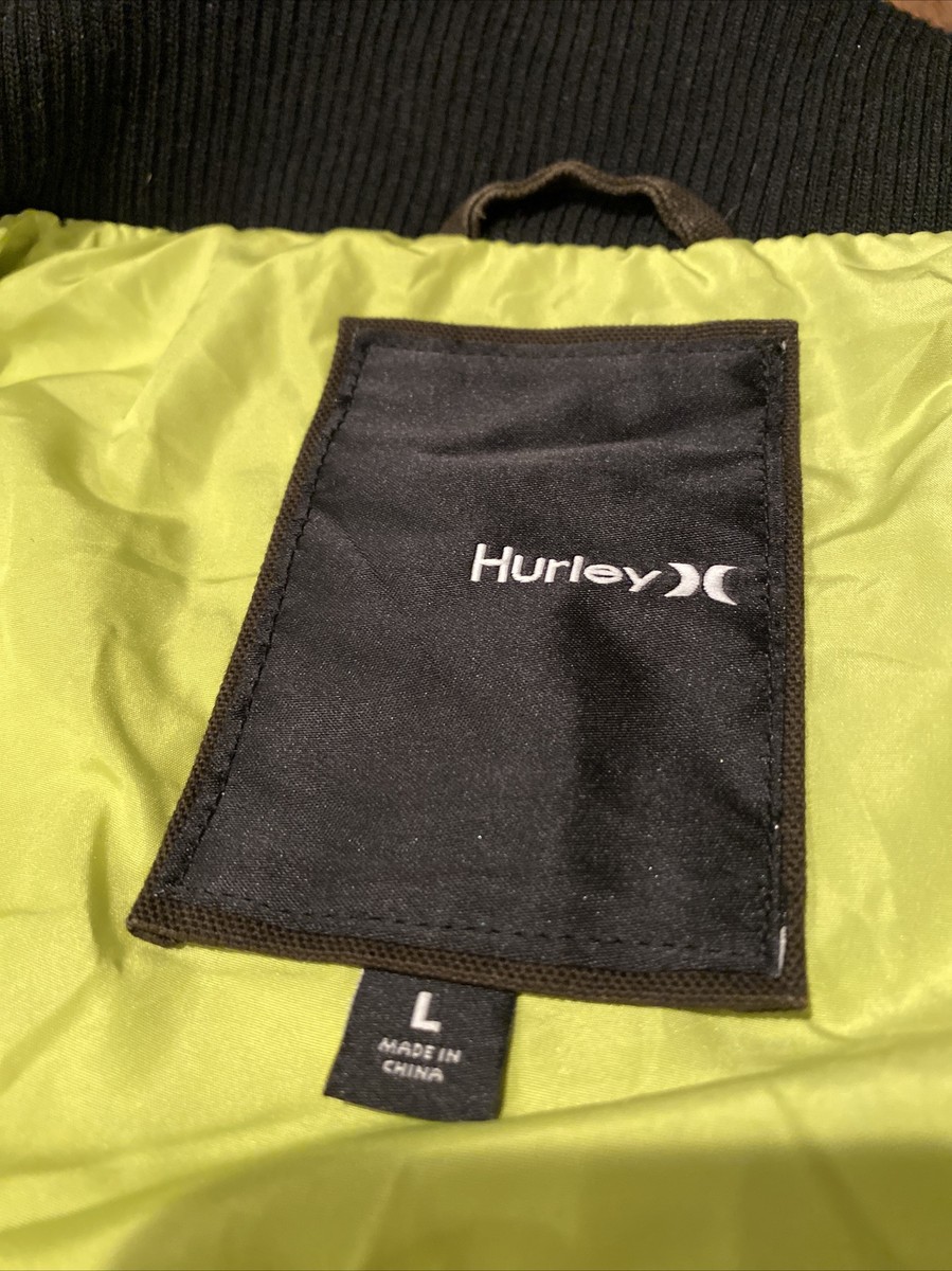 Hurley Weezer Brown Covert Jacket Vest Men's Size Large Rock Hip Hop Rap Y2k