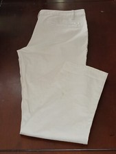 Vans Youth Pants Khaki Stretch Slim Size 7 Unisex Slit Pockets
