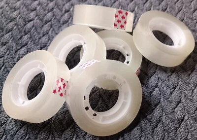 MARKENLOS Klebefilm Klebeband Klebe Film transparent 18 Rollen x 15 mm x 33 m für Abroller