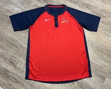 Nike Dri Fit Raglan St Louis Cardinals Baseball Practice Jersey Shirt City Plate
