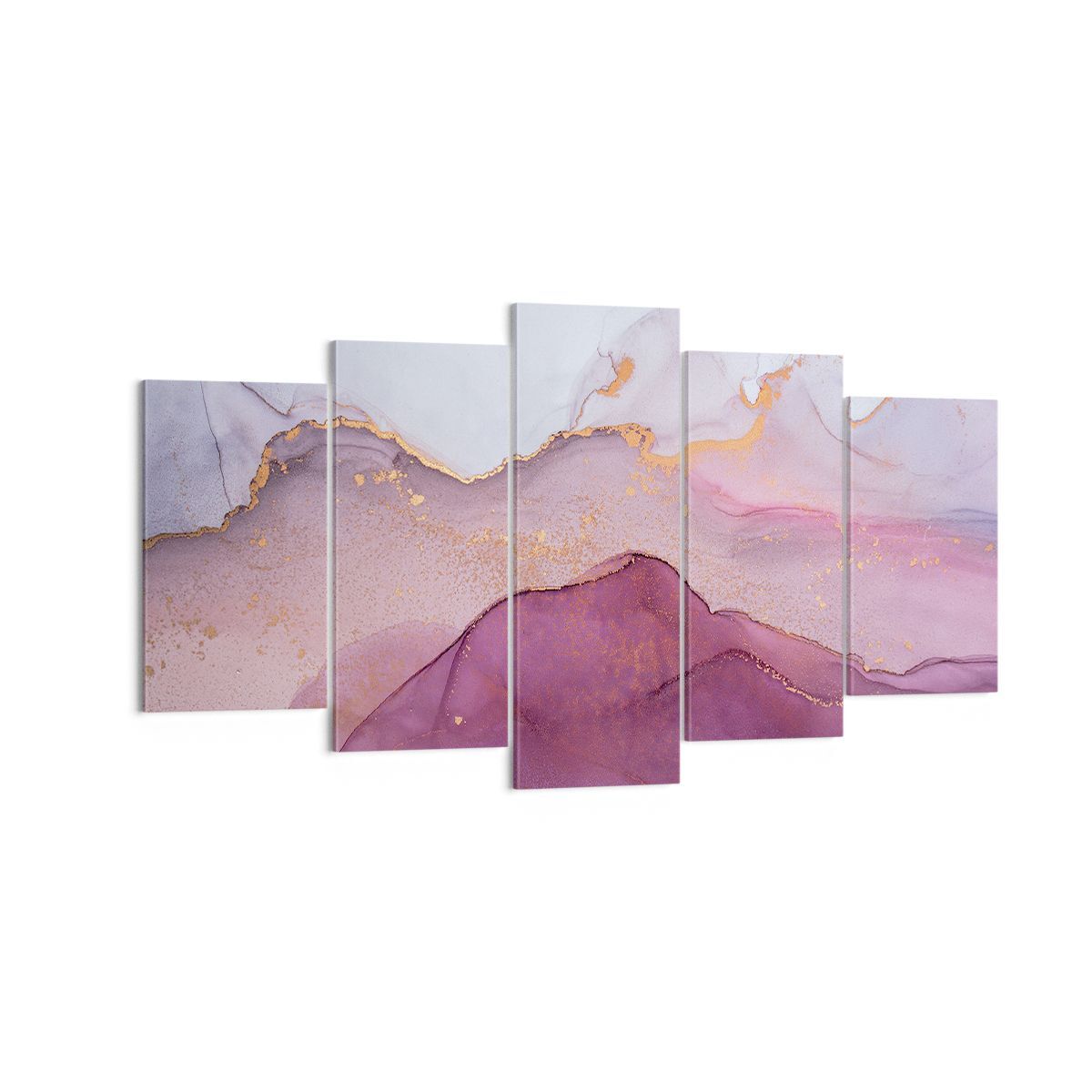 Quadro su Tela 160x85cm Marmo rosa viola Stampe Immagini Quadri Moderni Murale
