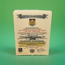 AIR NATIONAL GUARD - NEW YORK / 105TH AIRLIFT WING~CERTIFICATE OF COMMENDATION