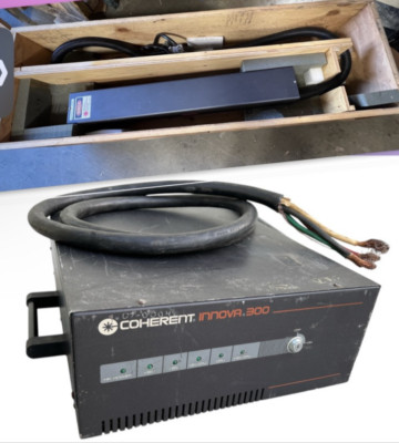Coherent Innova 300 Argon Ion Laser with Power Supply 3-Phase 208V Water Cooled