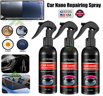 3× Car Scratch Repair Nano Spray Scratch Remove Ceramic Coating Paint Sealant US