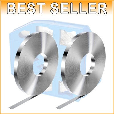 304 Stainless Steel Strapping Rolls - 100ft Each in Easy-Use Dispensing Case
