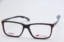 NEW NEW BALANCE NB 5025-3 BURGUNDY BROWN GREY AUTHENTIC EYEGLASSES 49-13
