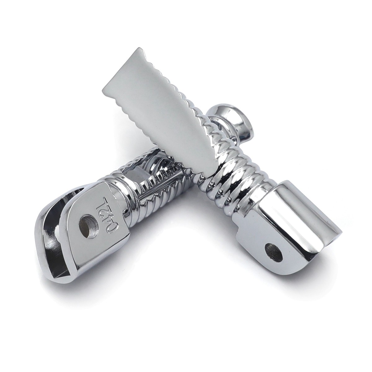 ぞんび  Chromed Racing foot pegs for 2011 2012 2013 Kawasaki ZX-10R ZX10R