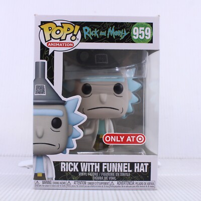 G7 Funko Pop RICK with Funnel Hat Morty Target Exclusive Vinyl Figure 959