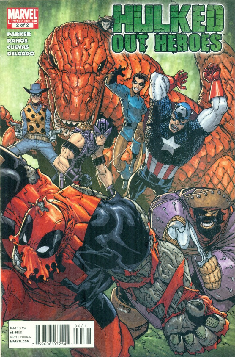Hulked Out Heroes #2 By Parker Ramos Hulkpool Deadpool Captain