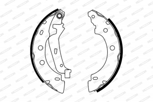 Ferodo Bremsbackensatz Bremsbacken Hinten FüR Dacia Sandero II Ls_ Renault-image