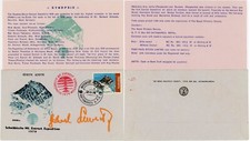 MOUNTAINEERING 1979 EVEREST FATAL SWABIAN EXPED. SIGNED ENV GERMANY NZ SWISS USA
