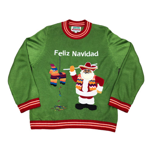 Festified FELIZ NAVIDAD Men's 3XL Ugly 