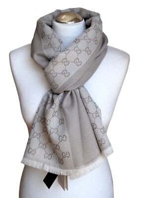 San Marcos Stola Gucci Outlet GUCCI Luxus Schal 100% Wolle Neu
