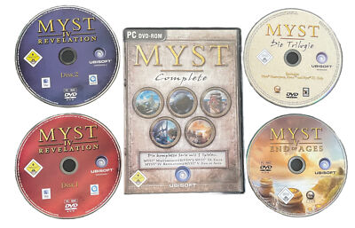  MYST Complete - PC DVD ROM Ubisoft - Komplette Serie mit 5 Spielen (auf 4 CDs)