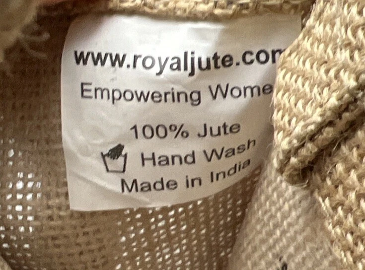 Bolsa de vinho Erewhon juta empoderadora feminina garrafa feita na Índia - Imagem 4 de 4