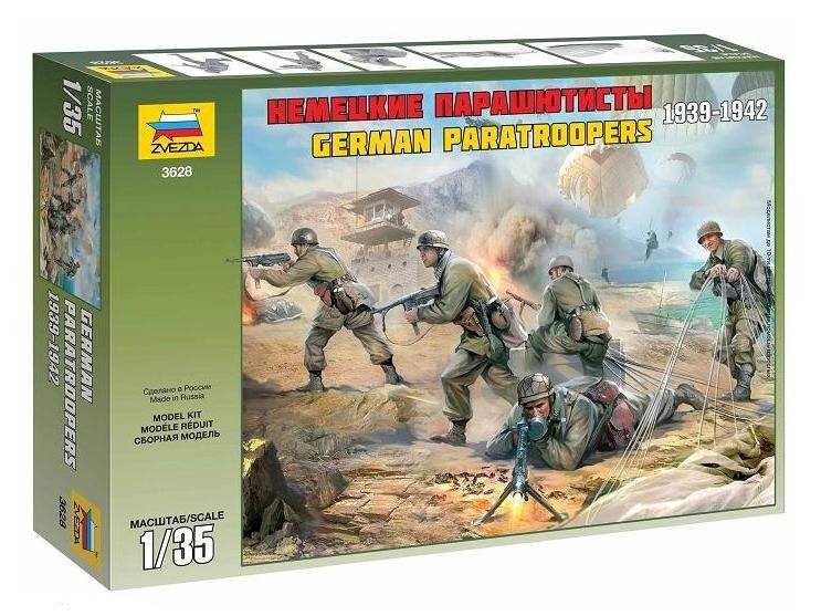 German Paratroopers 1939-1942 3628 ZVEZDA 1:35 New! | eBay