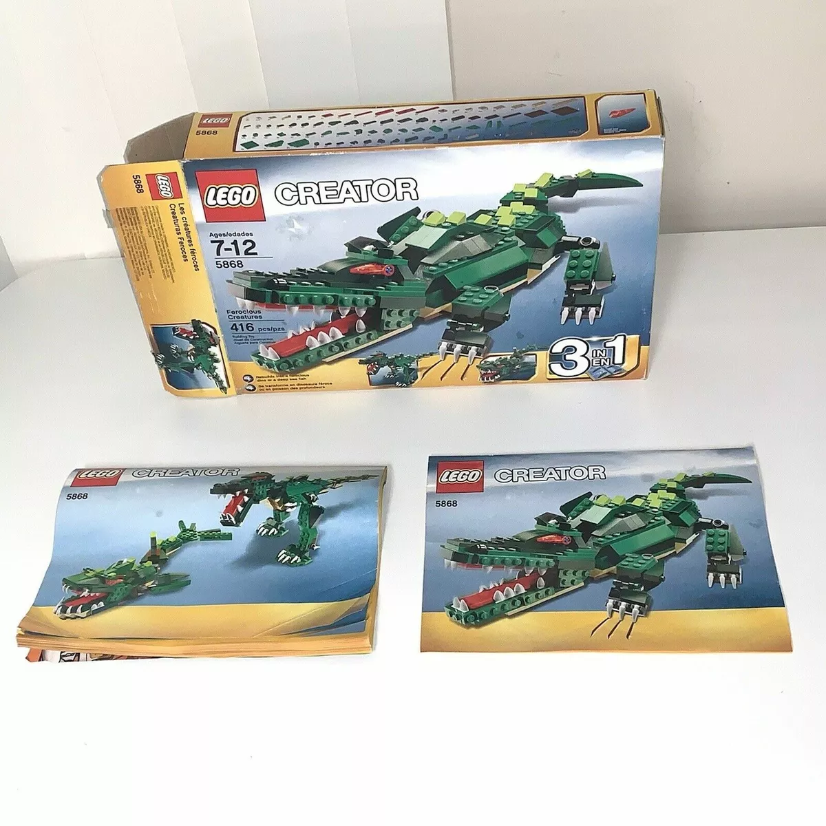 Lego Creator 5868 Ferocious Creatures Alligator Retired 673419128605 |