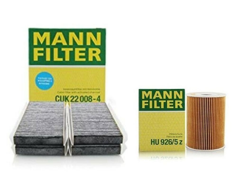 Mann Oil Air 4 Carbon Cabin Filter Service Kit for BMW E90 E92 E93 M3 V8 S65B40A