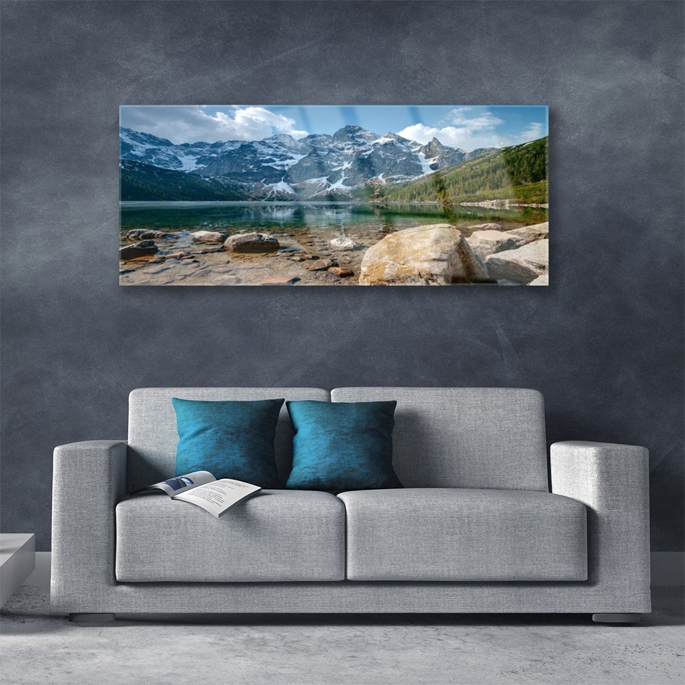 Tableau en verre 125x50 cm pour illuminer un couloir sombre - 2