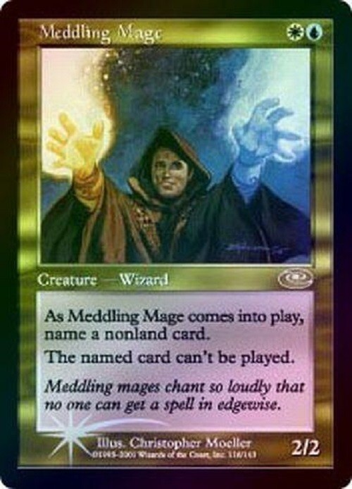 MTG Planeshift --- MEDDLING MAGE --- FOIL! RARE! NM! Magic the Gathering!
