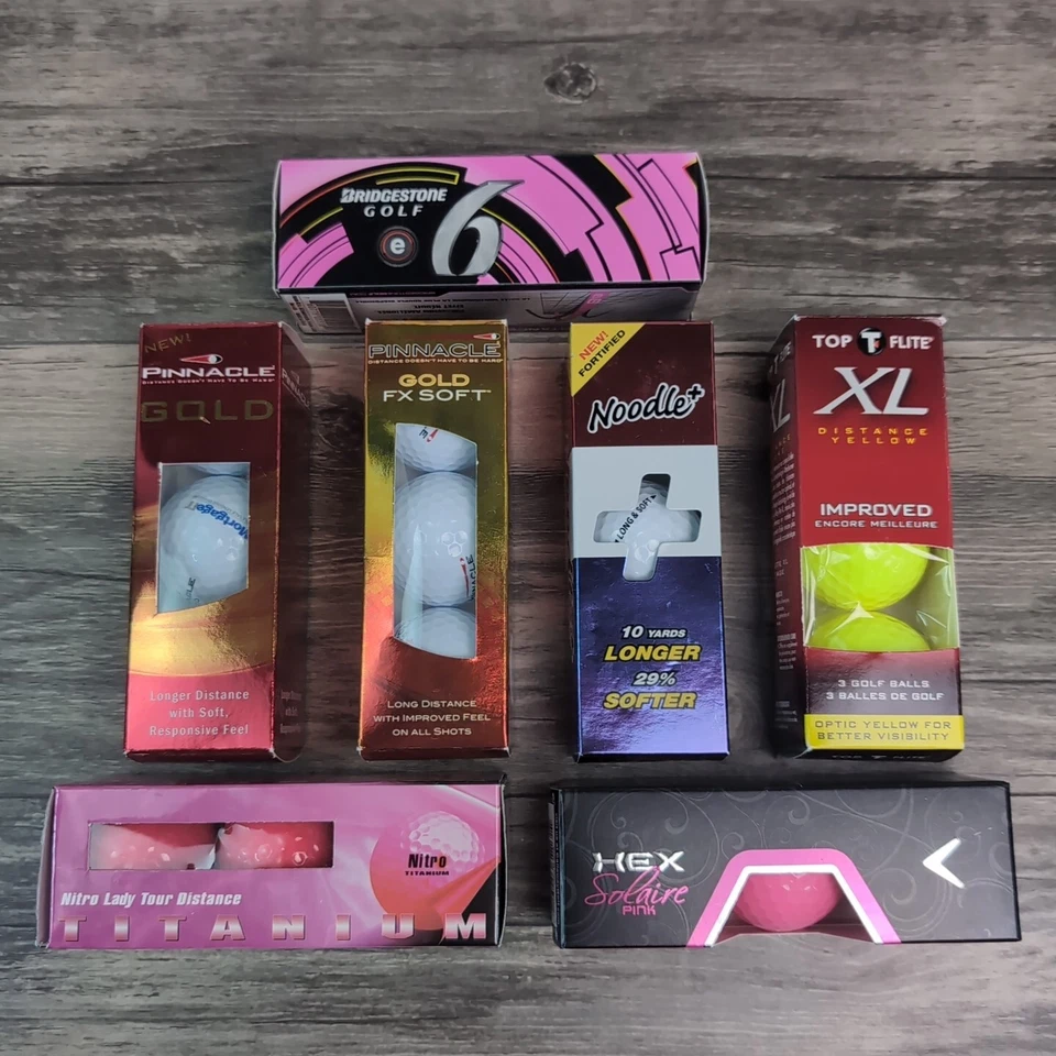 Golf Balls Callaway Nitro Pinnacle Noodle Bridgestone Tour 21 Total NIB - Image 2 of 4