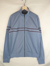 Farah Adams Stripe Full Zip Track Jacket - Reef Blue - Medium M - RRP  70