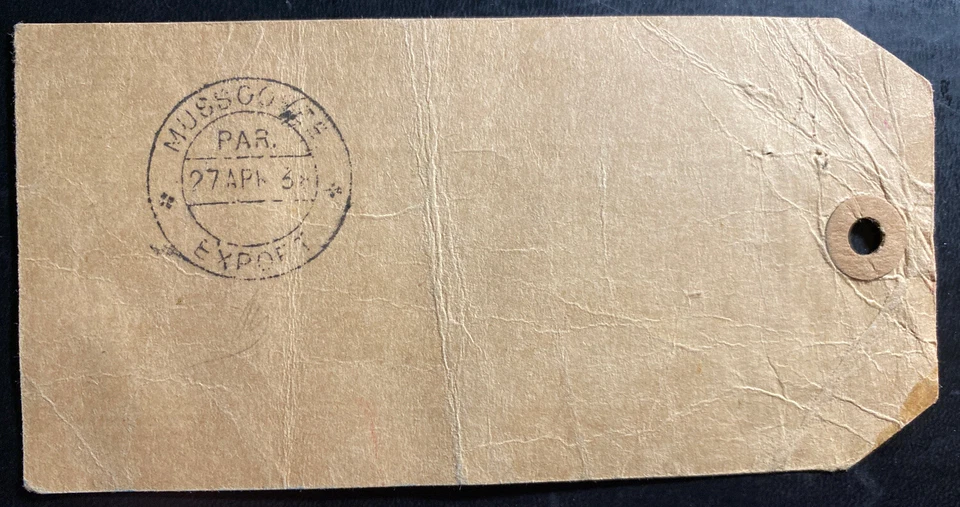 1938 Bombay India Medical Supplies Tag Label Cover To Musooree - Image 3 of 3