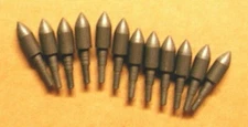 12 New Screw-in Bullet Points 125 gr 5/16" - 3D or Target 2013, 2016, 2018, 2117
