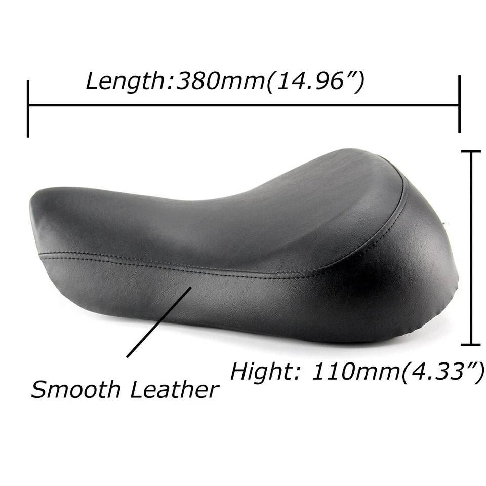 Asiento delantero conductor solo para Harley Sportster XL 1200 883 72 48 1983-2003 Foto 3 de 4