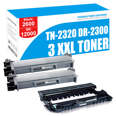 2XL Toner & Trommel Compatible With Brother TN 2320 DR 2300 HLL2340DW MFCL2700DW