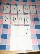 New 10 Microfiber Cleaning Cloths Each 5 3/4 x 6 3/4" in Case Glasses Lens Elect