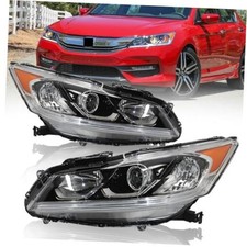 Projector Headlight Assembly w/LED DRL Fit for 2016 2017 Driver Passenger Side