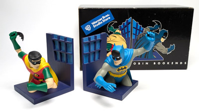 Batman & Robin Buchstützen | DC Comics | Warner Bros Studio Store 1999