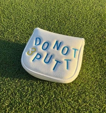 Do Not 3 Putt Mallet Putter Cover – Premium Funny Magnetic Headcover Blanc Golf
