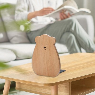 Buchstütze aus Holz, moderne Halterung für Bücher, Buchstütze für Regale