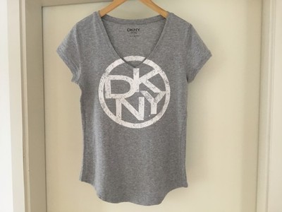 T-Shirt von DKNY, Gr. M, in grau, Baumwoll- / Modalgemisch