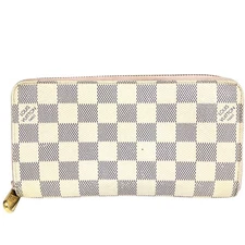 Auth Louis Vuitton Zippy Wallet Long Wallet Damier Azur N63503 LM3109