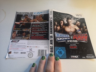 Smackdown Vs Raw 2010 - Wii Frontcover + Backcover Gebraucht