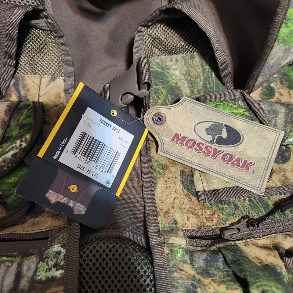 Mossy Oak Turkey Vest NWTF Obsession Camouflage Men's XL / 2XL with Seat Cushion - Image 2 of 4